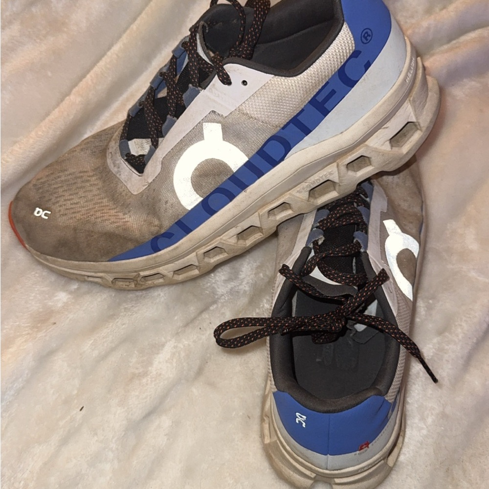 On Running Cloudmonster Men's Running Shoes - Blue and Gray